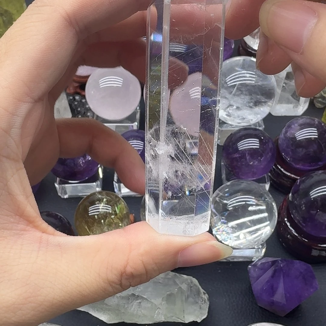 银S925镶嵌珠宝半成品水晶