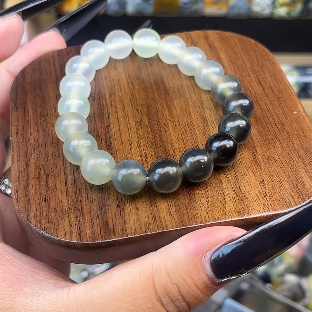 蛇纹石玉未镶嵌手链卡10