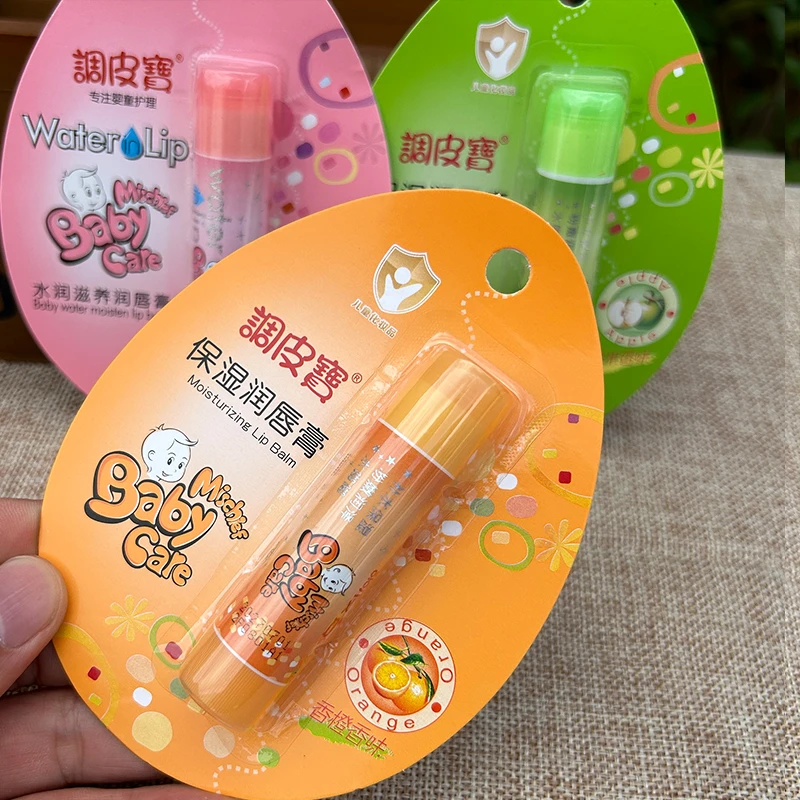 调皮宝儿童保湿润唇膏缓解干裂滋润保湿柔和水润学生防干裂无色
