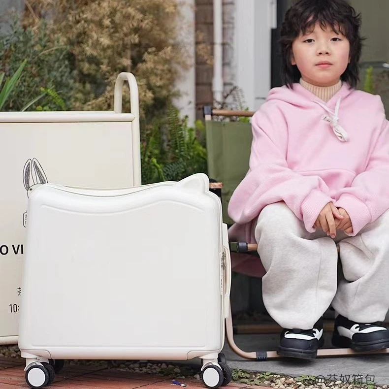 儿童行李箱18寸女孩可坐骑轻便旅行登机学生拉杆箱旅行箱密码皮箱