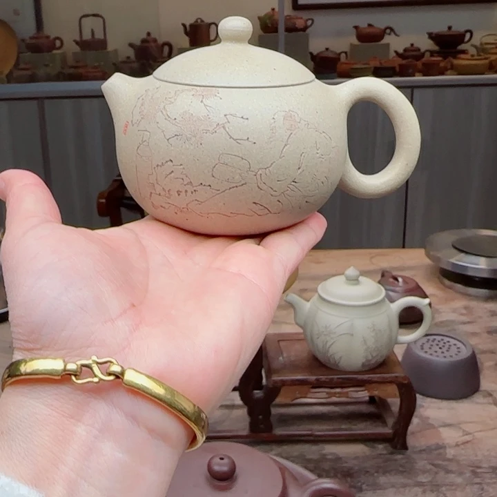 紫砂茶壶本山绿泥160 c C双工夫要作品