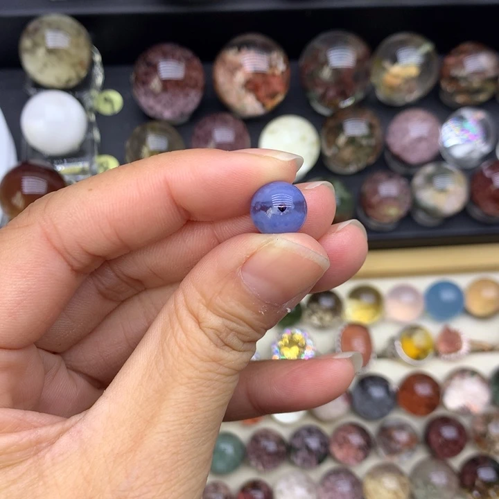 水晶手链未镶嵌五*兔毛打孔不退换