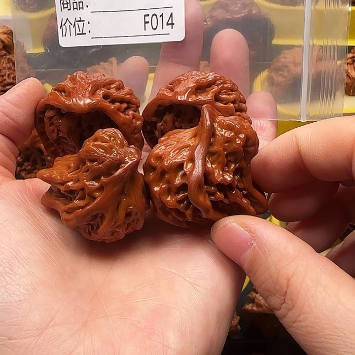 开***精文玩核桃吊坠小鸟小鸟