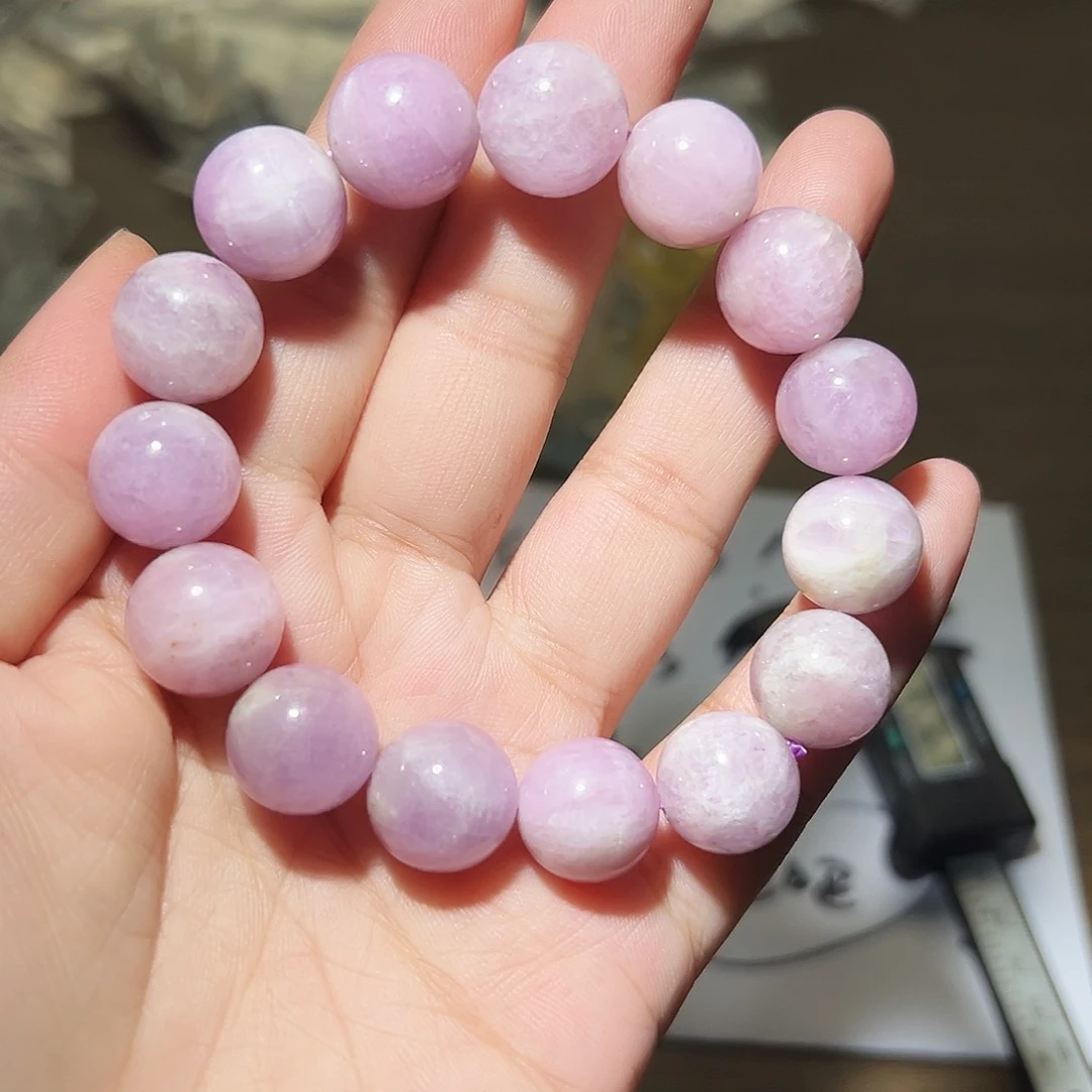 水晶手链未镶嵌紫锂辉14毫米