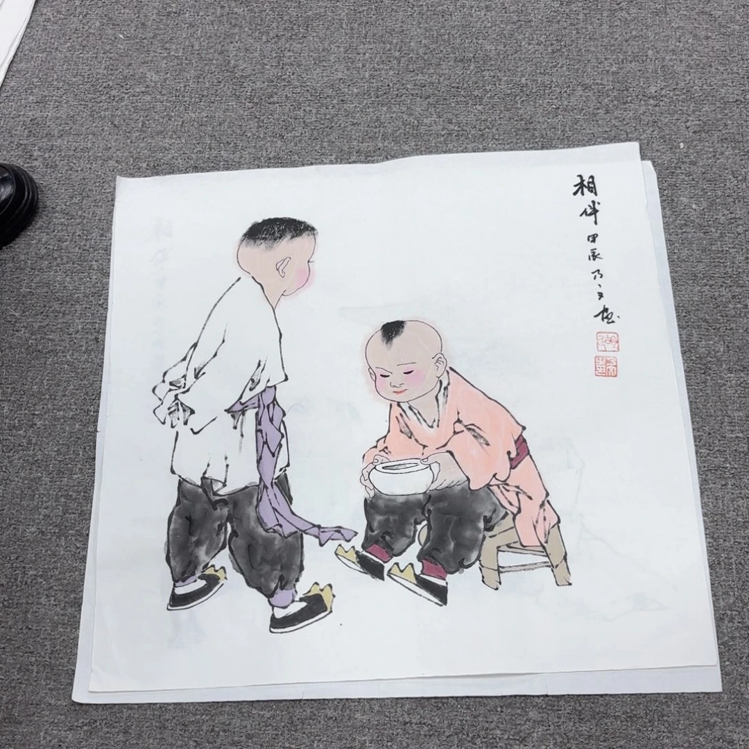 国画国画作品多次