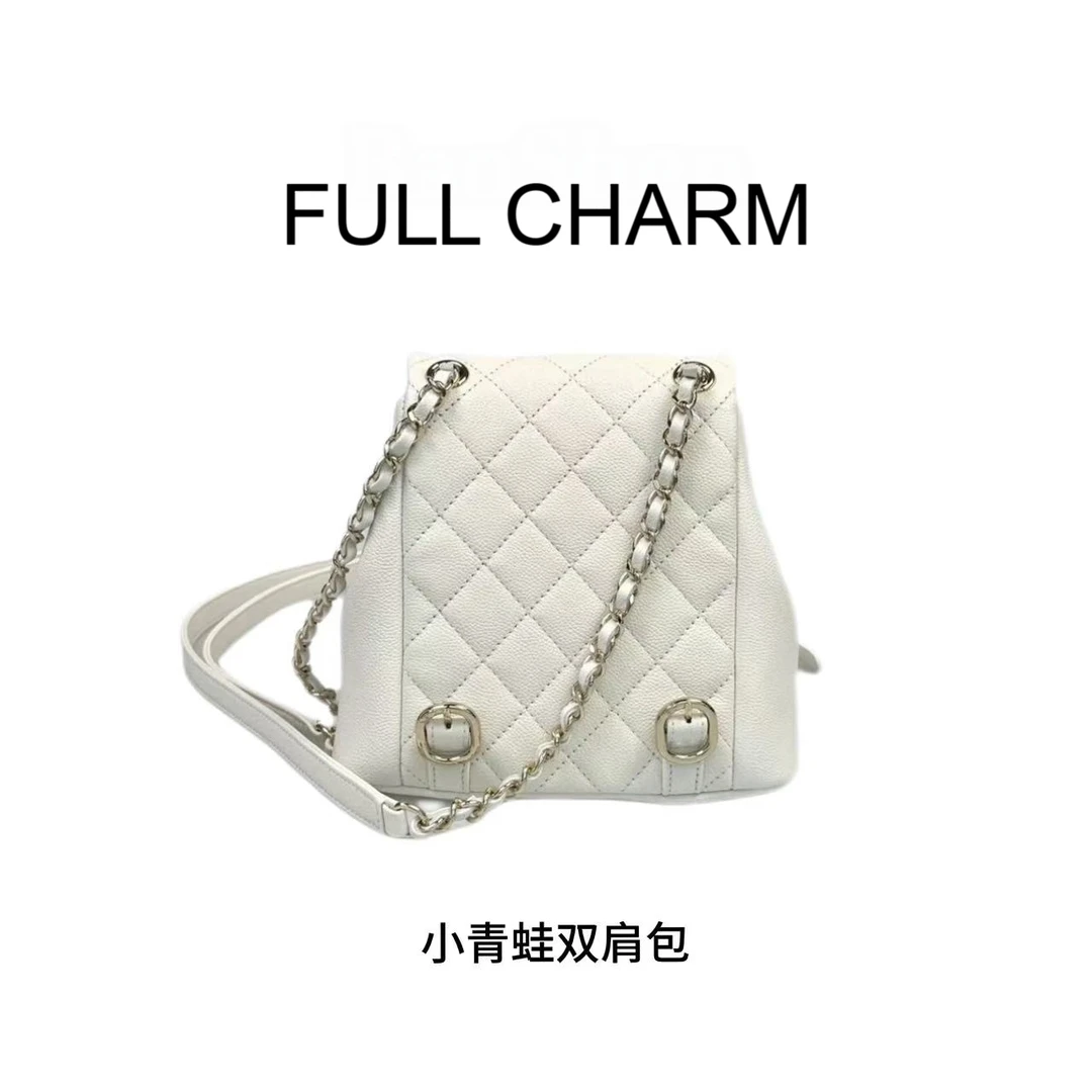 【E152】FULL CHARM-青蛙双肩包-百搭手提单肩斜挎包大容量通勤女包