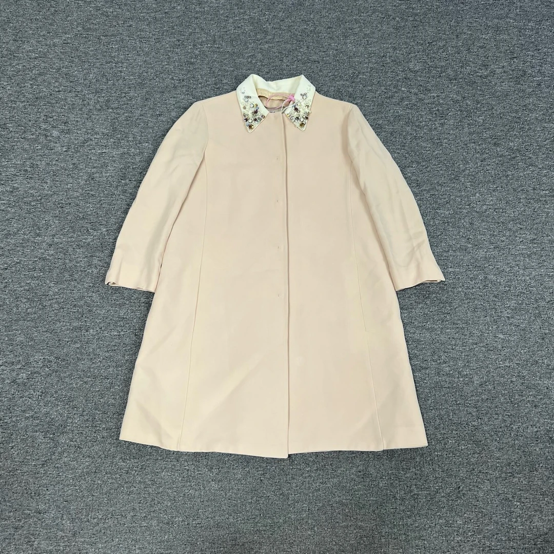 99新 AMIPARIS miumiu 钻领西装式大衣