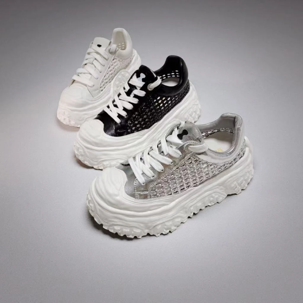 1龙鳞.时尚简约百搭透气显高女神休闲网鞋3315-1