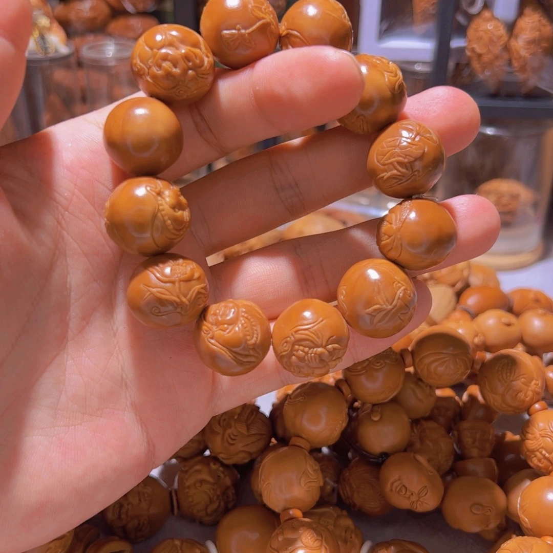 米***乐橄榄核手串/手链光珠米勒1.9