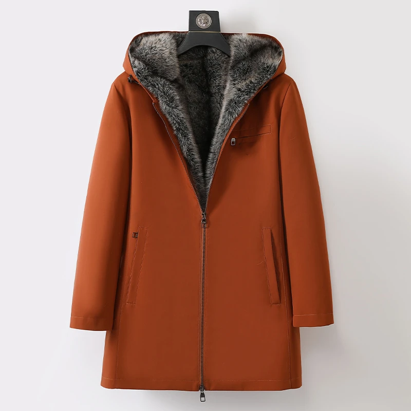 【Pierre Cardin】新款派克服保暖休闲连帽男士外套脉脉PK8312