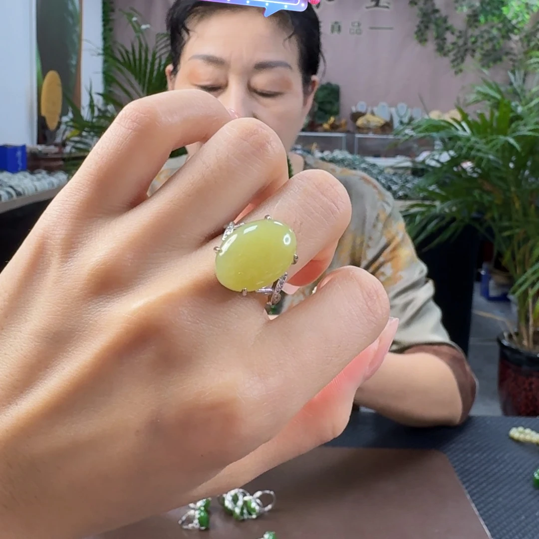 和田玉戒指合金精品