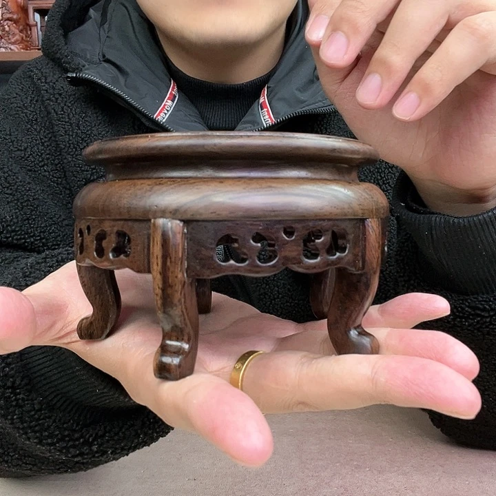 乌木类端景台小李子红木工艺品