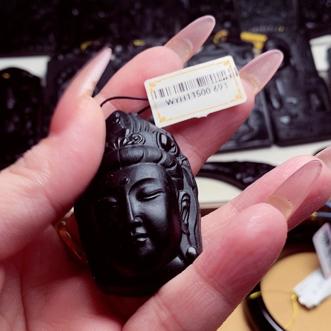 天然缅料A货挂件送珠链691
