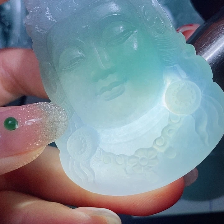 定制翡翠未镶嵌毛货付款后联系客服确认抛光