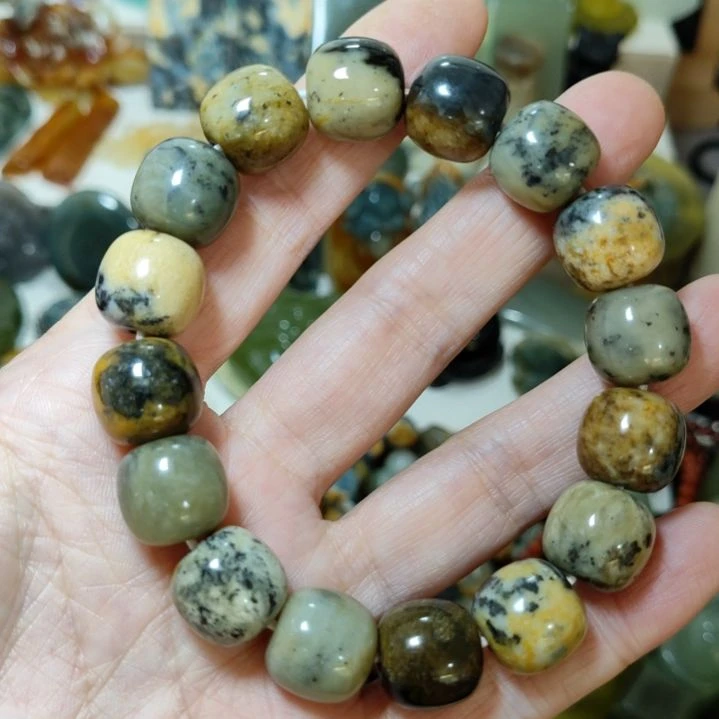 岫玉未镶嵌手串手串