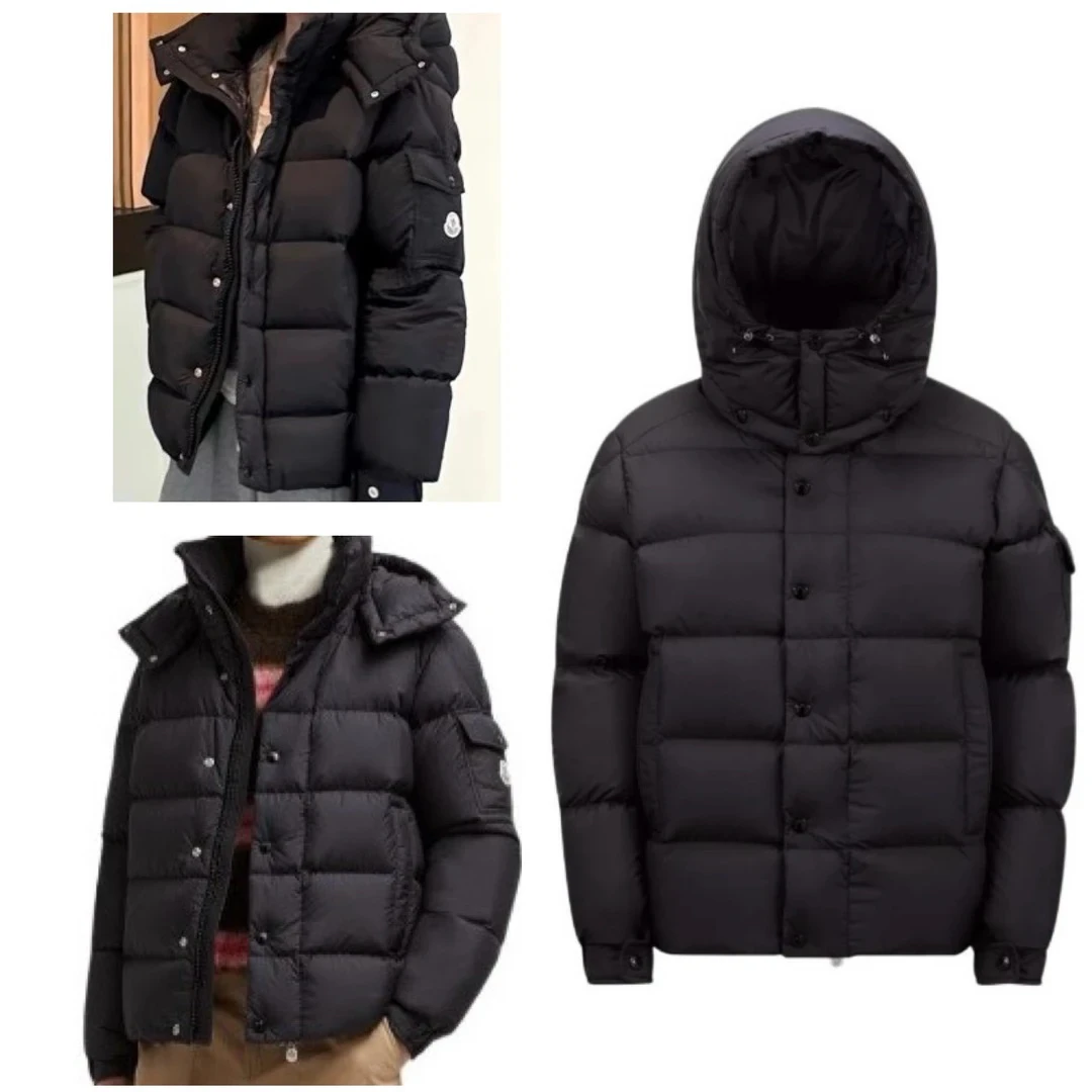 【6码】99新 Moncler Maya70周年短款羽绒服 黑色