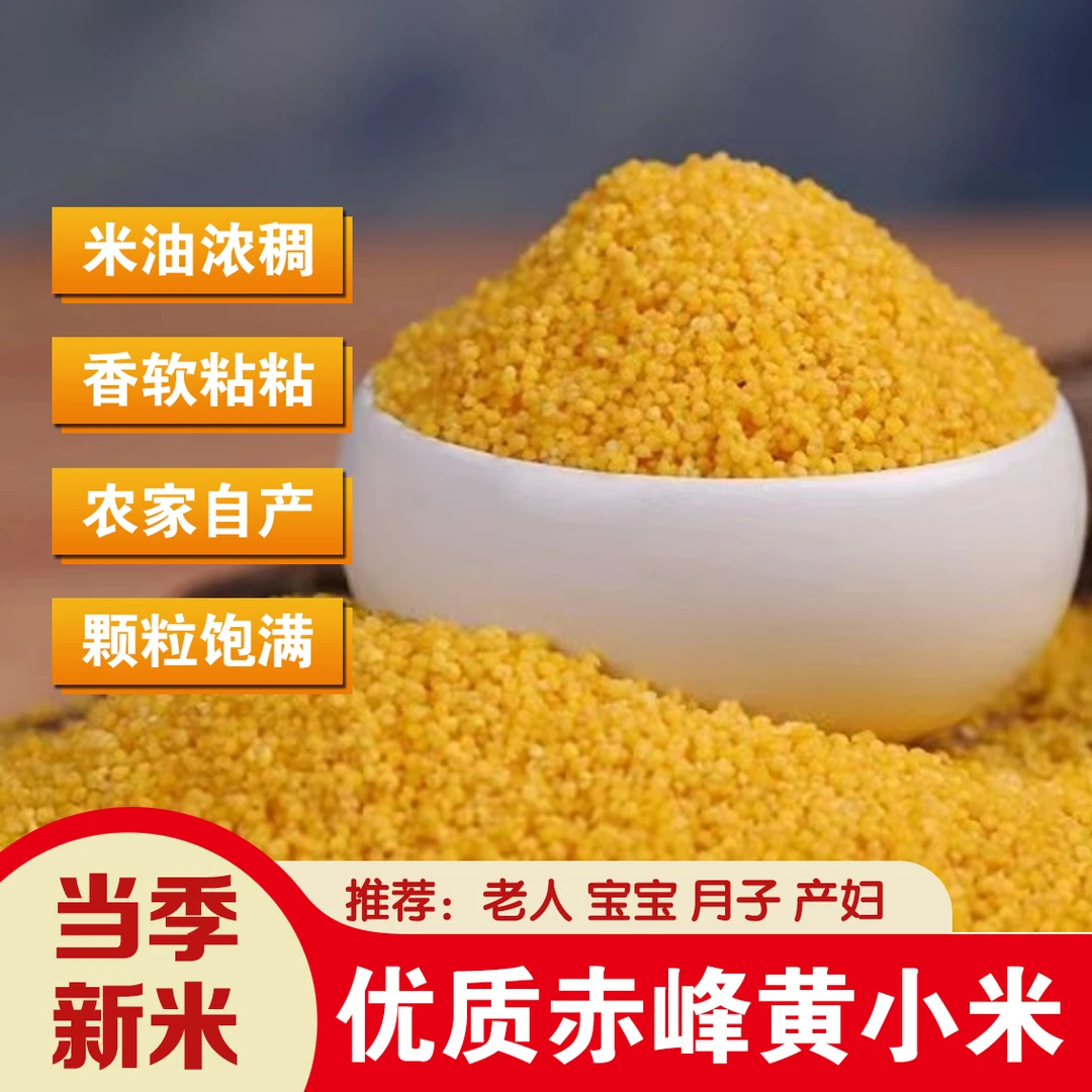 [贤鹏专属]2025年内蒙赤峰糯黄小米油小米优质月子米