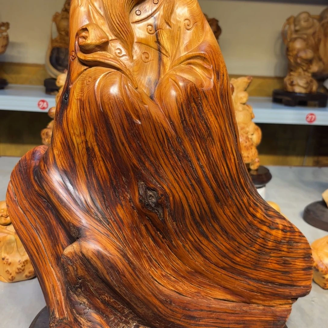 木诚*太行崖柏财神爷