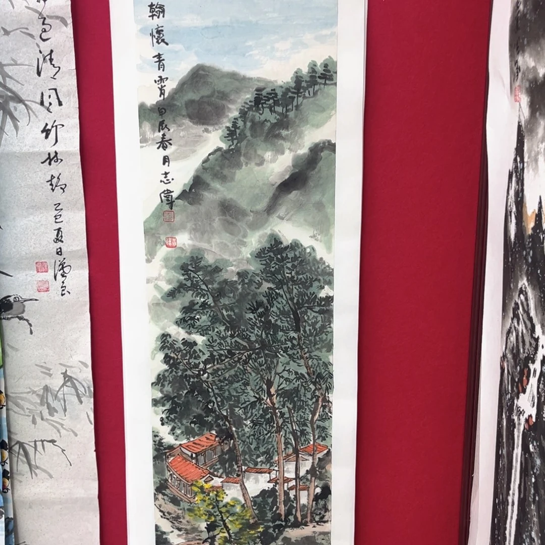 用***1国画绘画作品多次参加全国