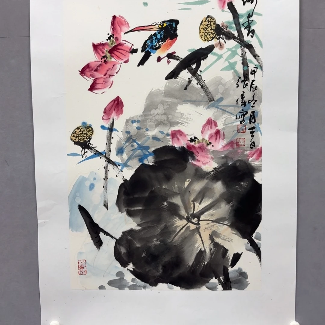 国画艺术家真人手绘