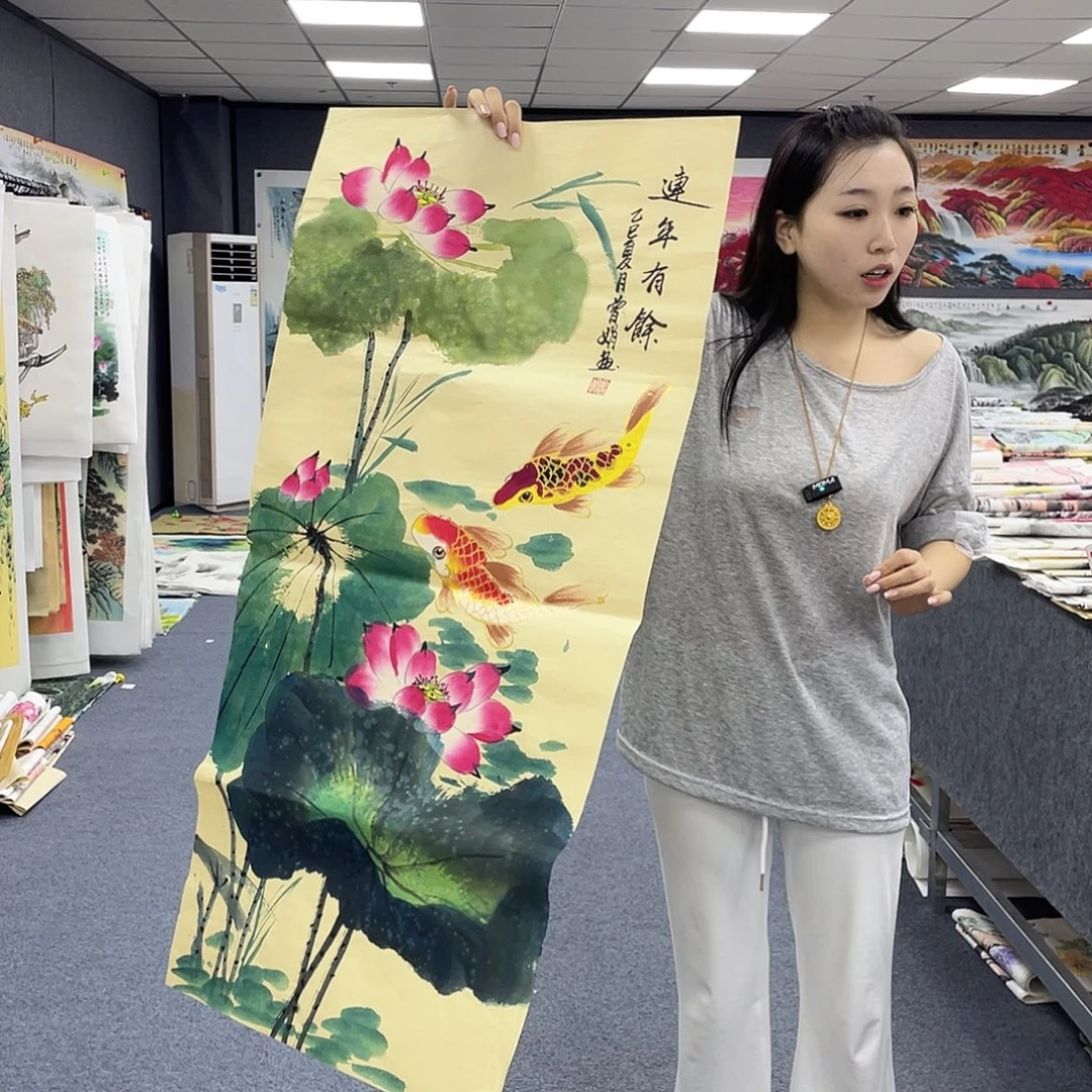 国画作品小姐姐放漏…