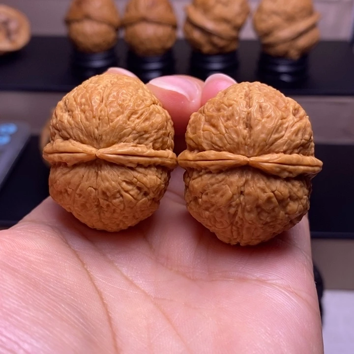 文玩核桃把件擂鼓双筋锤25