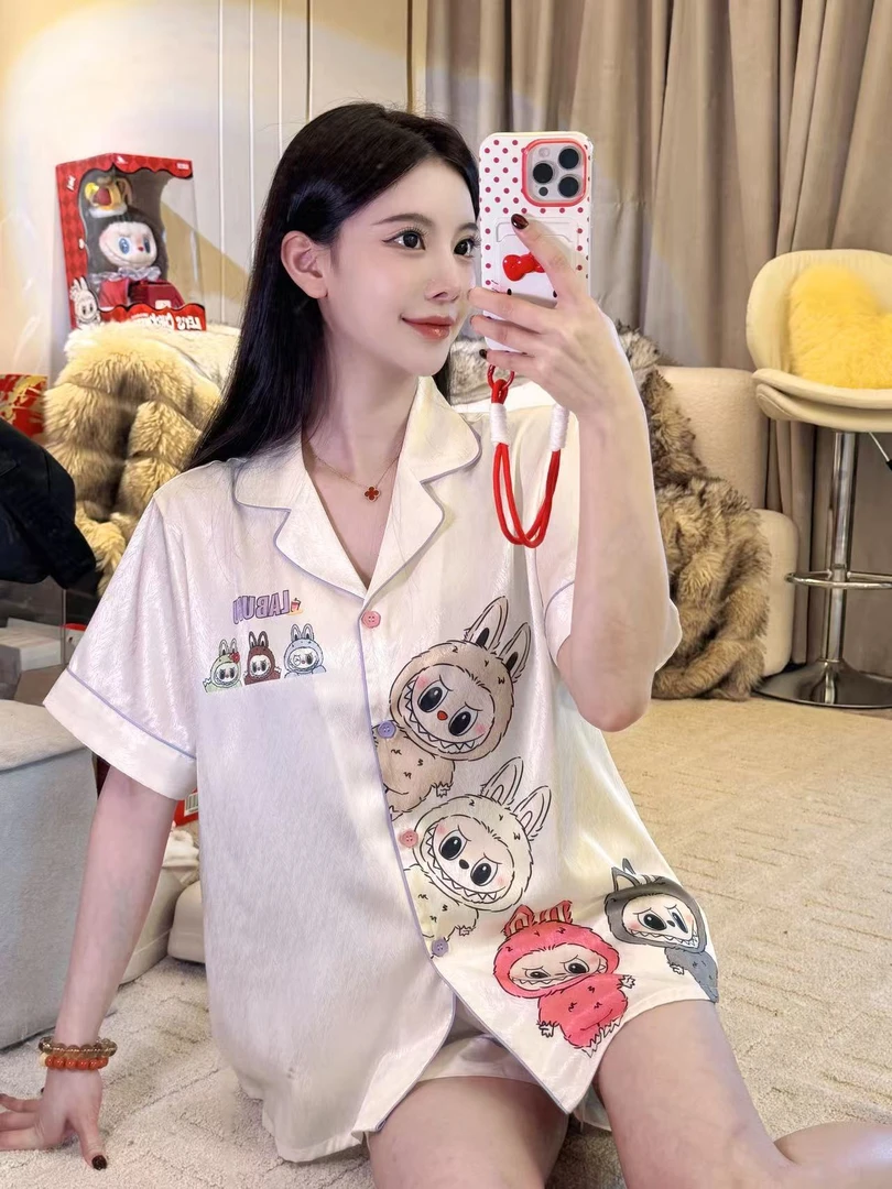 SIEOYJIEA/私迹大榕家四喜情侣【彩色拉布布短袖】时尚家居服睡衣