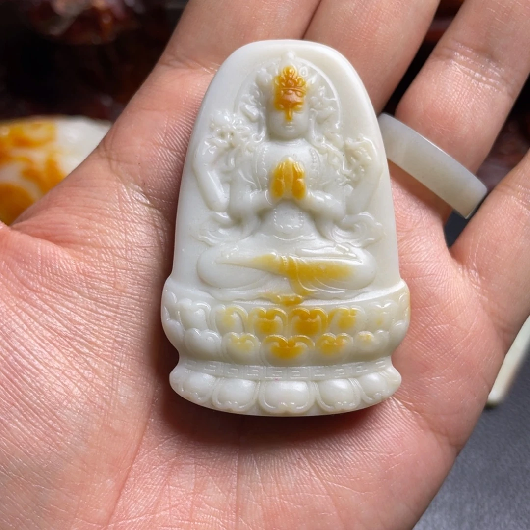 和田玉未镶嵌颈饰
