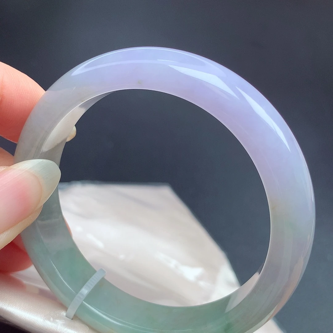 翡翠未镶嵌手镯53.4圈口