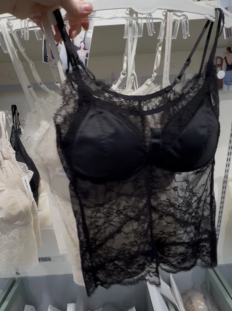 性感蕾丝吊带背心美背设计舒适修身内搭上衣（NO退NO换，介意慎拍）