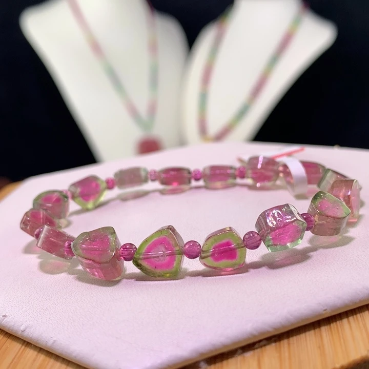 双色碧玺手链未镶嵌