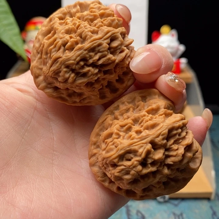 文玩核桃吊坠45尺全品老树正三角高炮