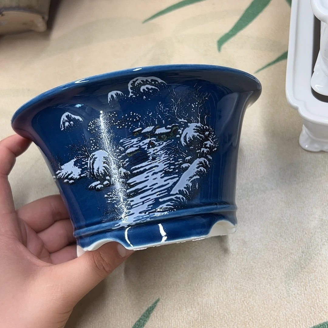 紫砂花盆278号瑕疵15/8cm