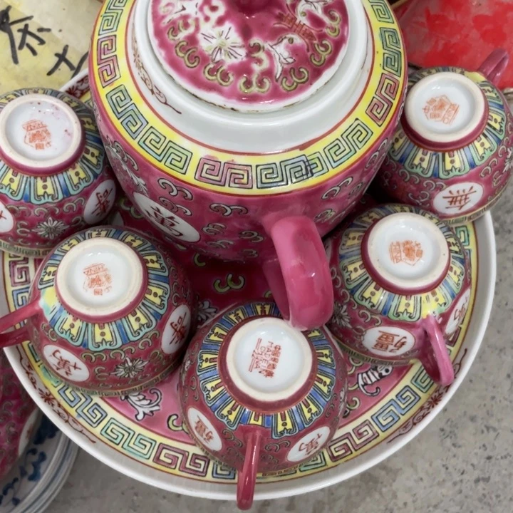 一壶五杯子加托碟子