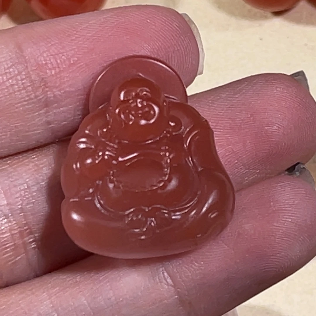 南红玛瑙未镶嵌弥勒19.4x11.5x22.6mm