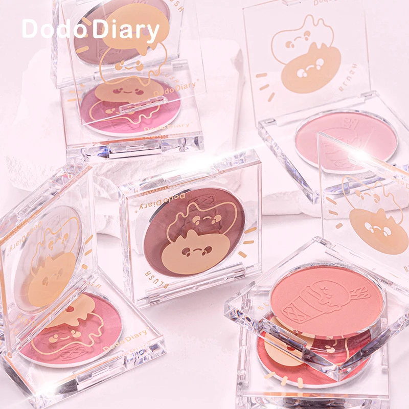 DoDiary度度日记哑光单色腮红批发平价学生修容自然提亮盘粉质细