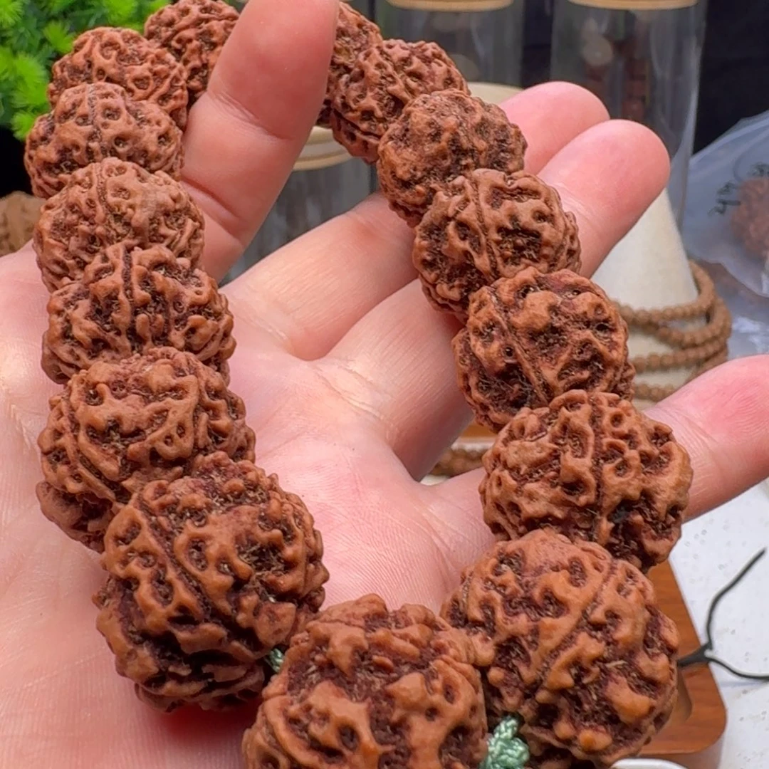 金刚菩提手串深坑蜂窝双龙