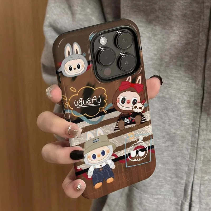 奥菲顿格子拉布布适用iPhone16菲林15手机壳华为vivo小米15oppo套
