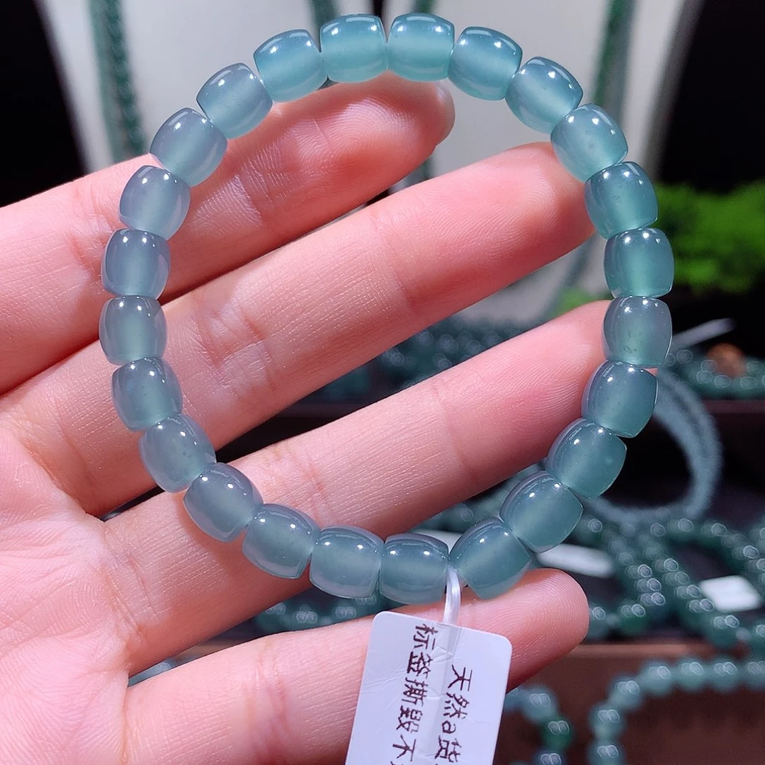 翡翠未镶嵌手链天然a货翡翠手串8