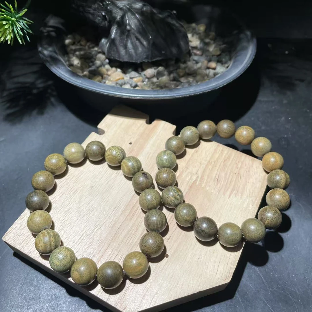 【玉经纶】-21775/Q46-绿檀木手串-多样性发其一
