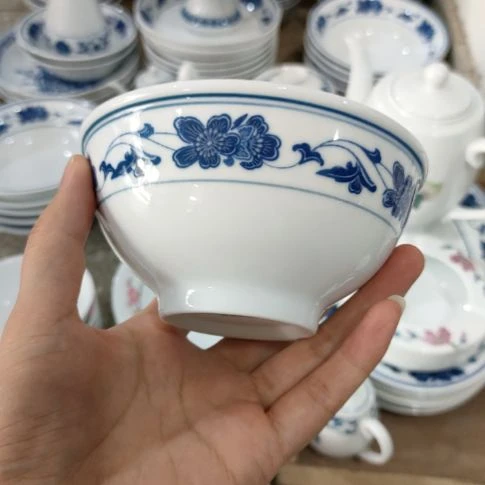 p***）20只，20只蓝海棠5寸米饭碗