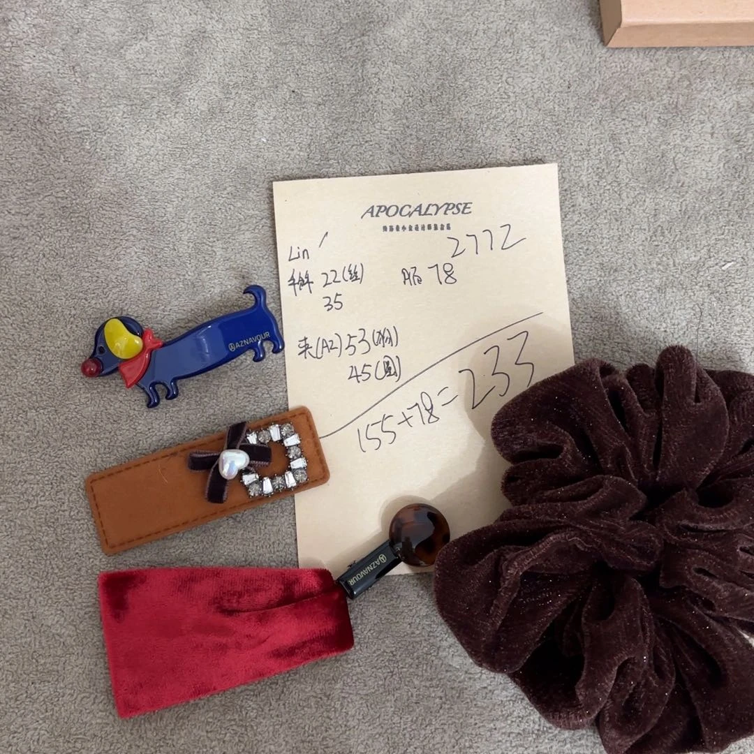 L***n布艺铁合金泡菜秋冬新款发饰no退换