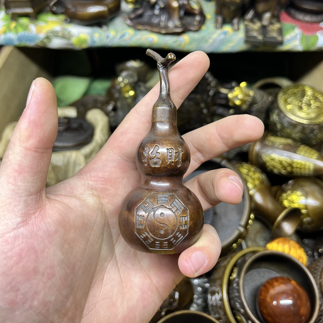 葫芦一只铜工艺品A2000