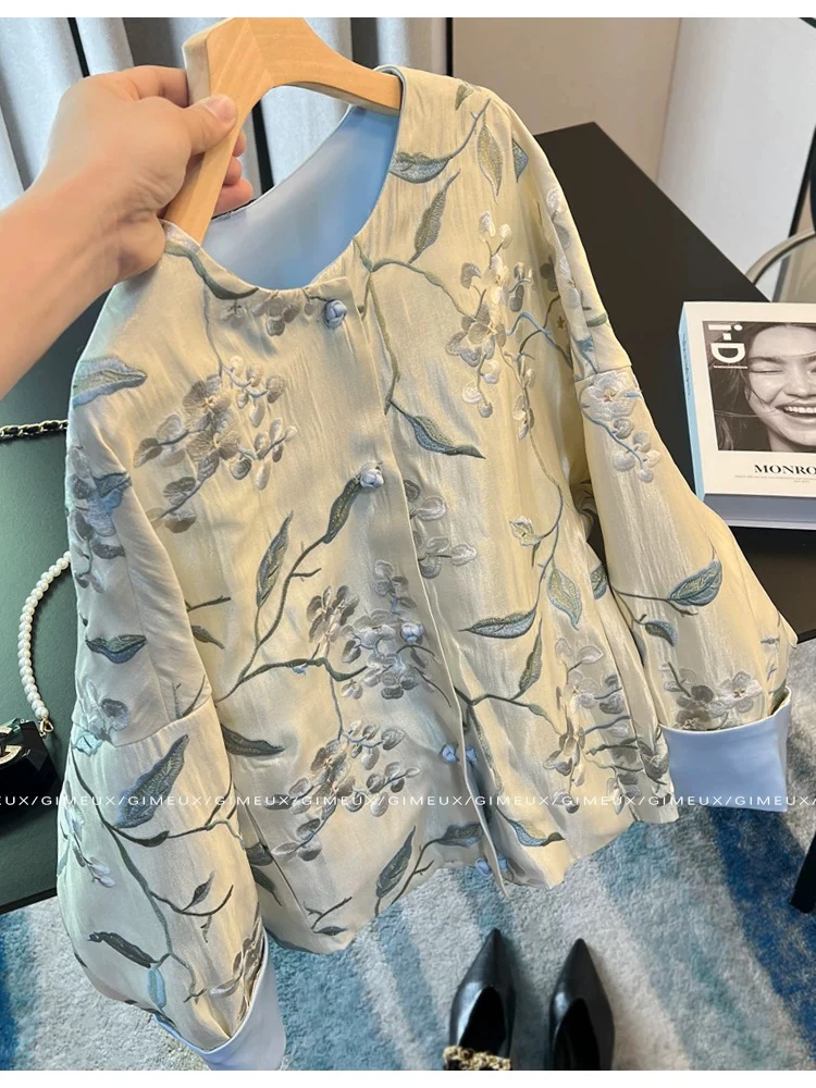 （刘敏服装）509款春款新中式国风重工外套