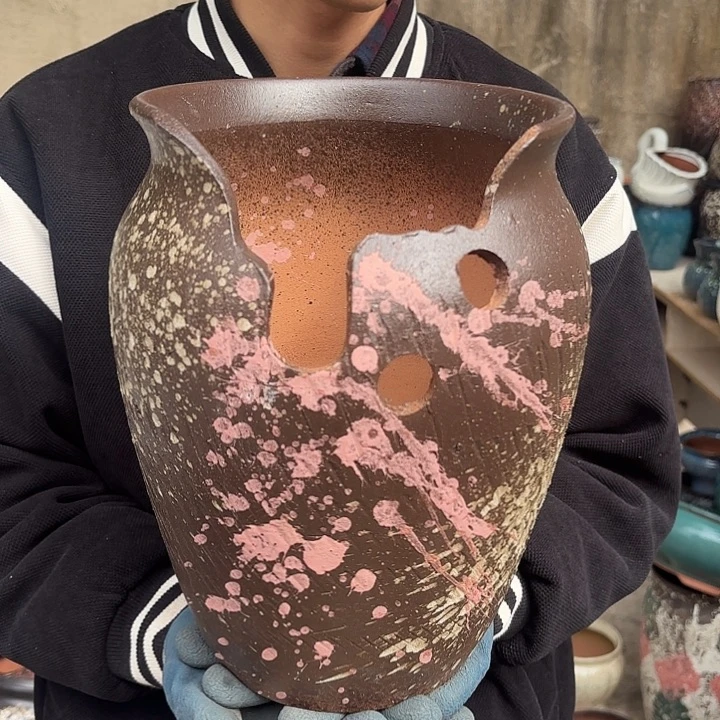 红陶复古缺口口径20高度28