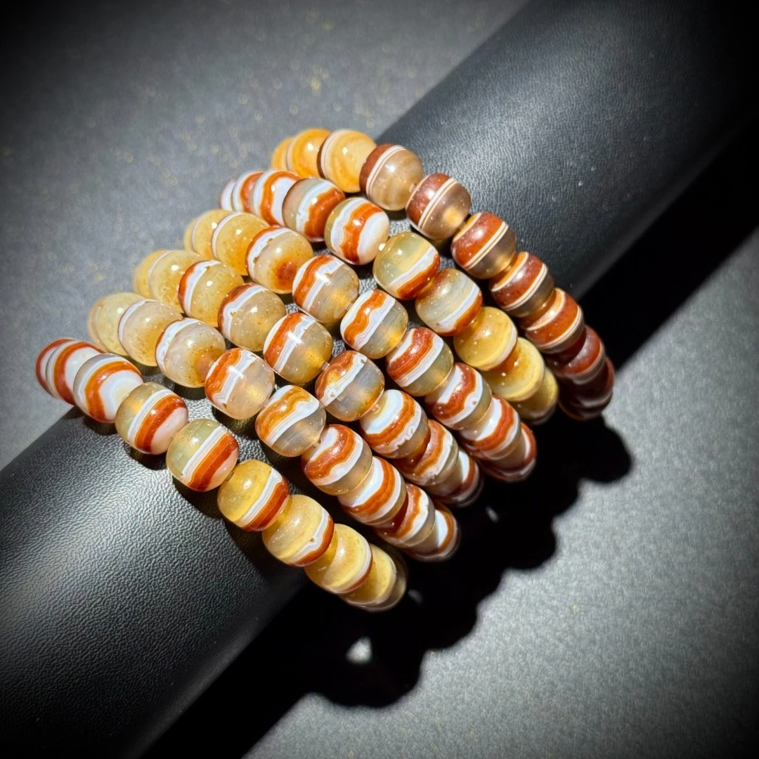 【貝勒爺】S898 红肉缠丝一线手串【多样性发其一】