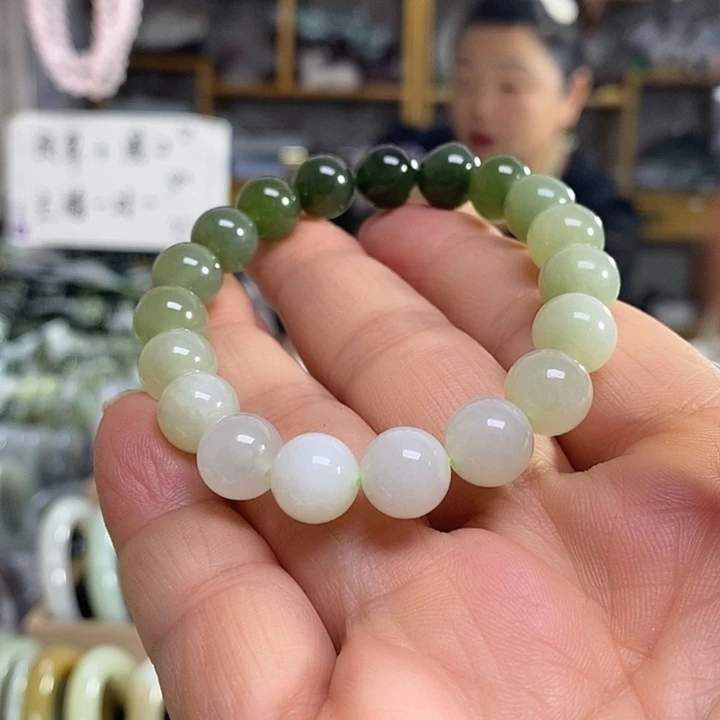 和田玉未镶嵌手链