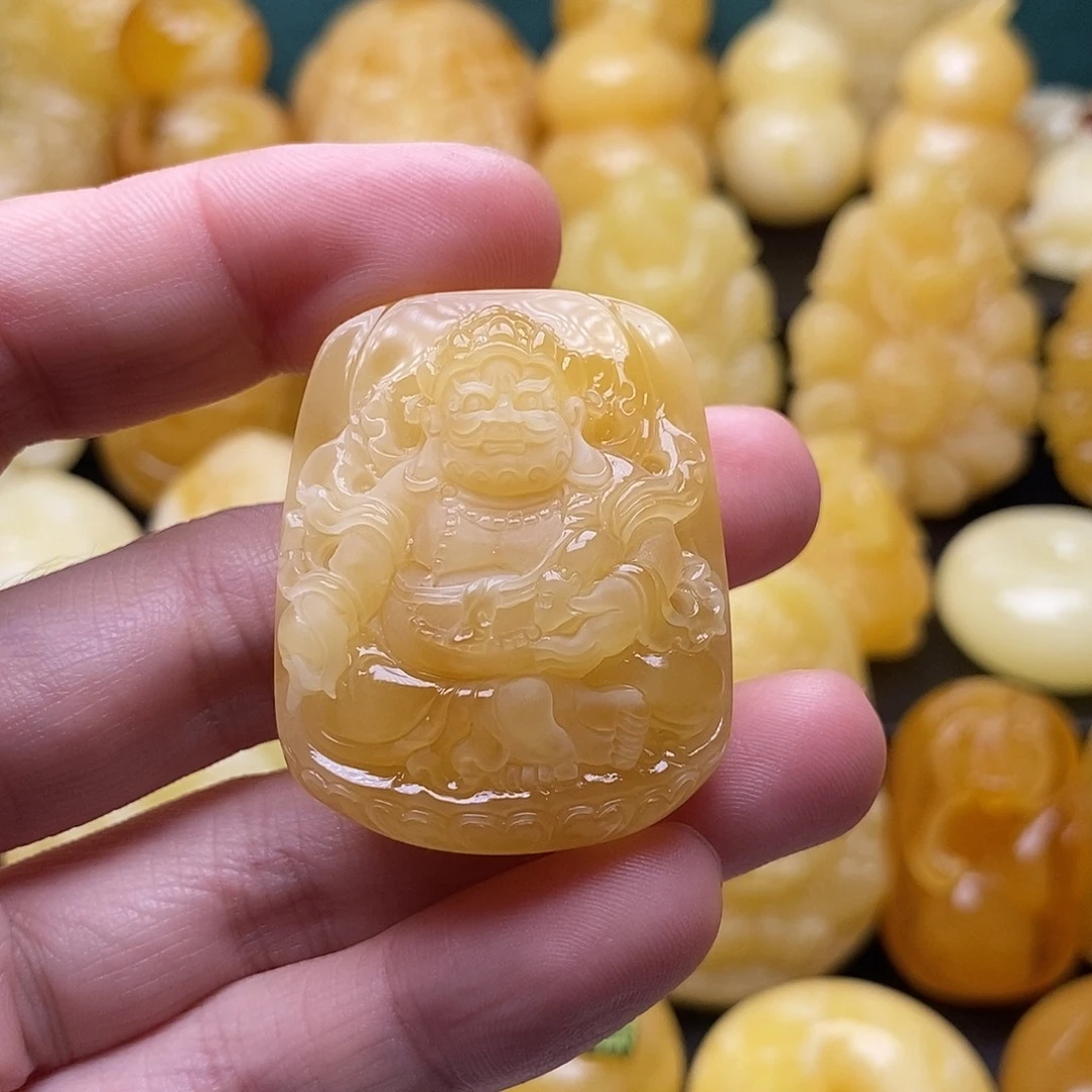 琥珀颈饰未镶嵌琥珀蜜蜡吊坠