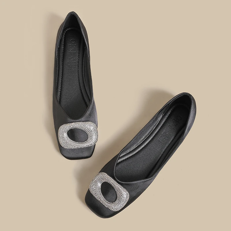 新款968-38黑S区4春季搭扣时尚潮流百搭单鞋舒适浅口软底气质女鞋