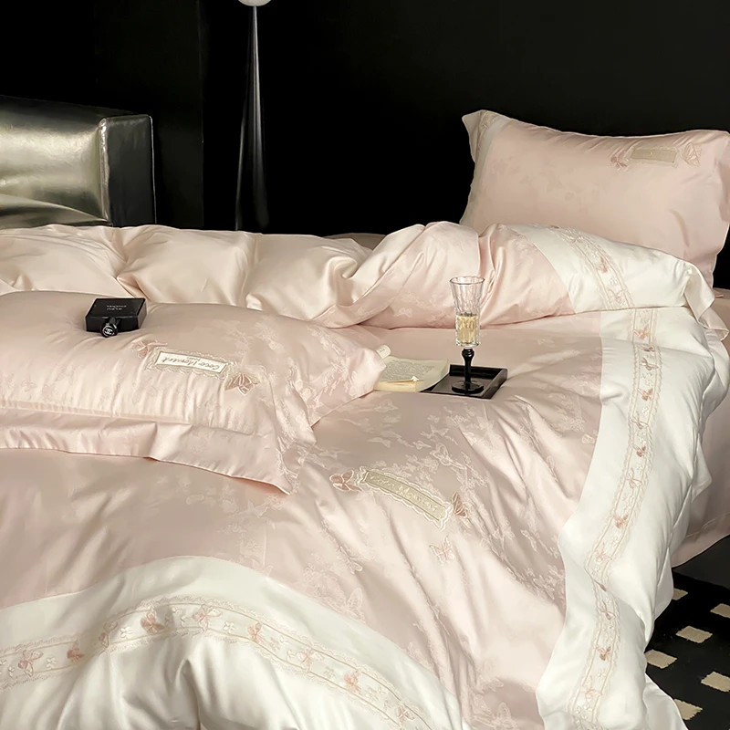 【仙仙蝶】奥地利进口兰精天丝法式美式欧式复古轻奢套件四件套